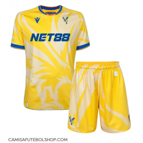 Camisa de time de futebol Crystal Palace Replicas 2º Equipamento Infantil 2024-25 Manga Curta (+ Calças curtas)